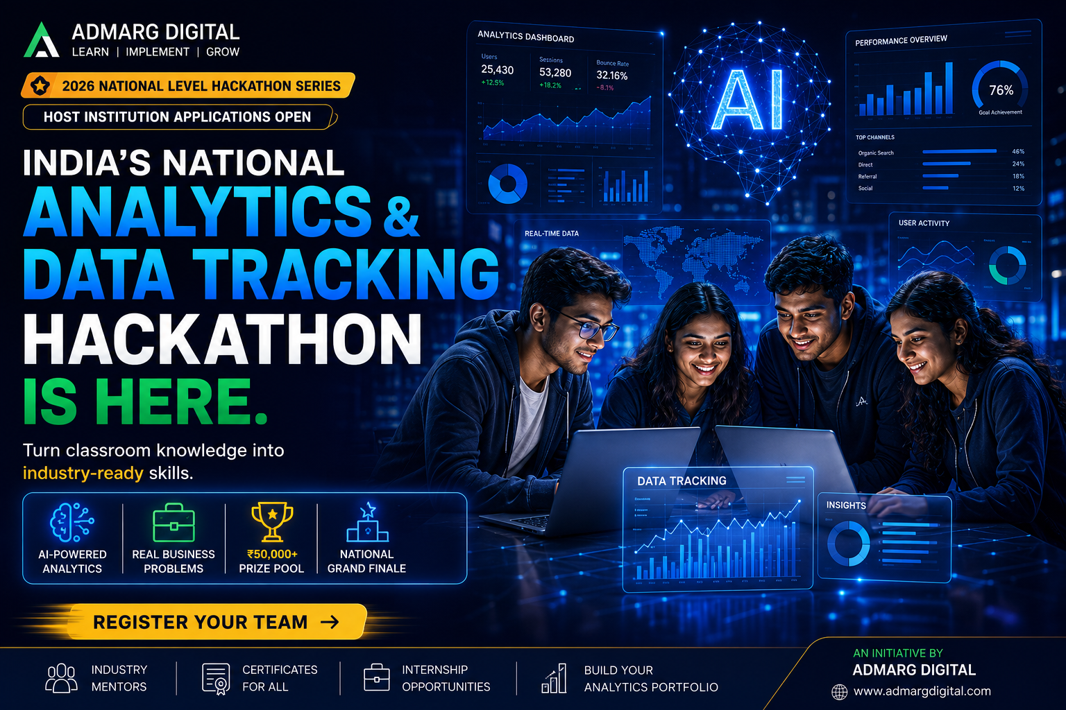 Students competing at the National Hackathon Series